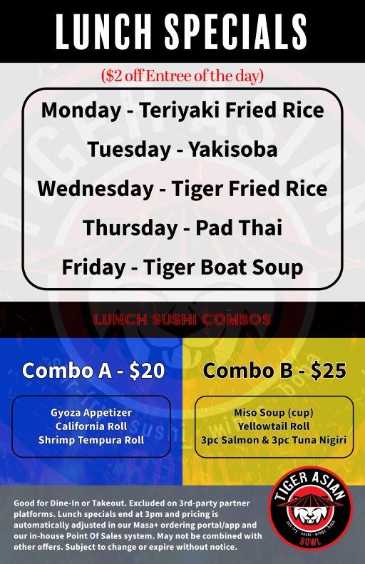 Lunch Specials